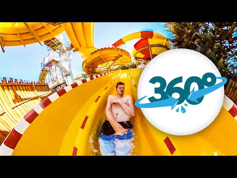 [360° VR] All Water Slides - Homair Les Lacs Du Verdon