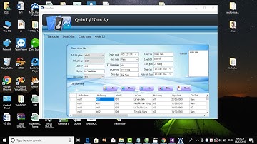 Share project đồ án Winform C#: Quản lý nhân sự full code + CSDL + báo cáo