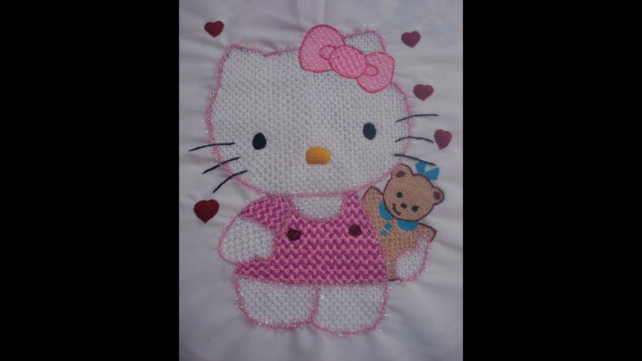 Bordado Fantasia Kitty Terminada