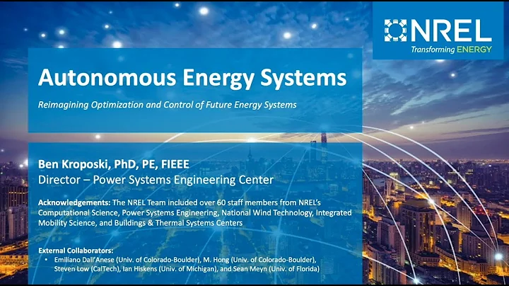 Autonomous Energy Systems: A Decentralized Approach to Control Millions of Energy Devices - DayDayNews