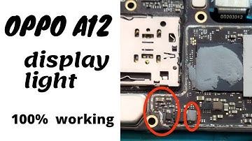 Oppo A12 Display Light Solution | Oppo A12 Lcd Light Jumper