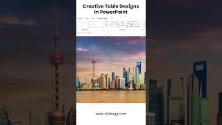 Creative Table Designs in PowerPoint Presentation
