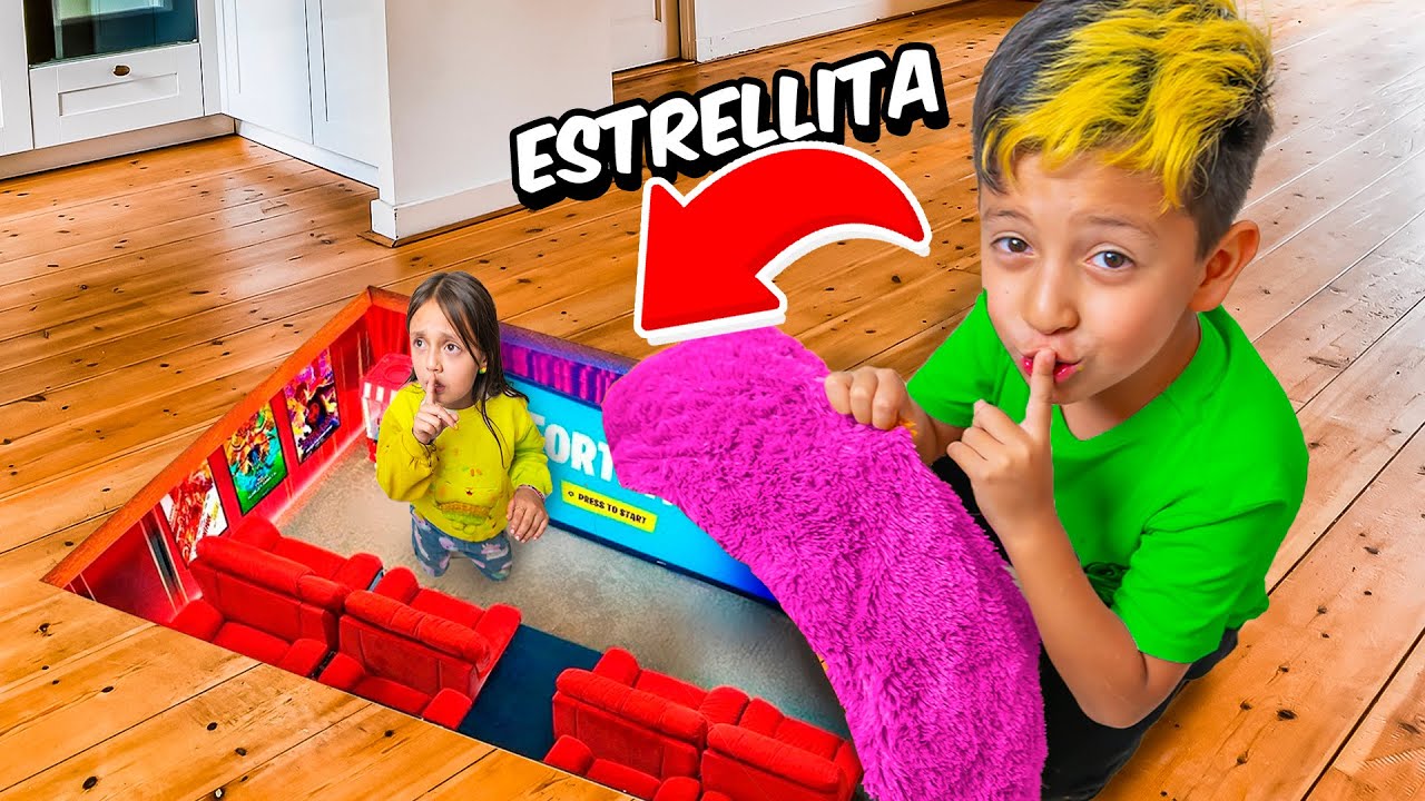 CONSTRUÍ UN CUARTO SECRETO SORPRENDO A ESTRELLITA!!