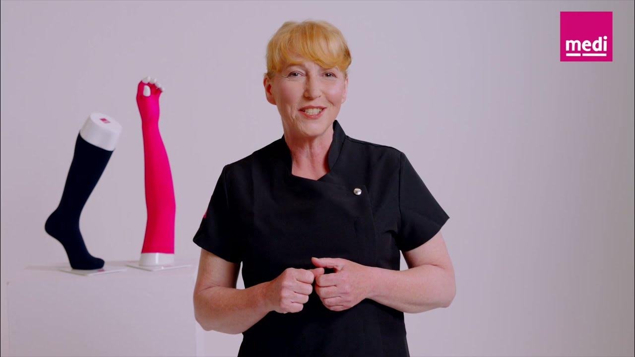 medi UK how to apply mediven® made to measure flat knit YouTube