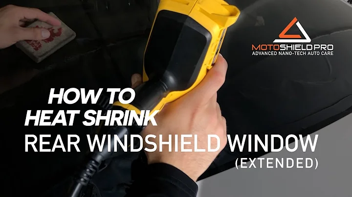 How To Heat Shrink Nano Ceramic Window Tint Film On Rear Windshield Window