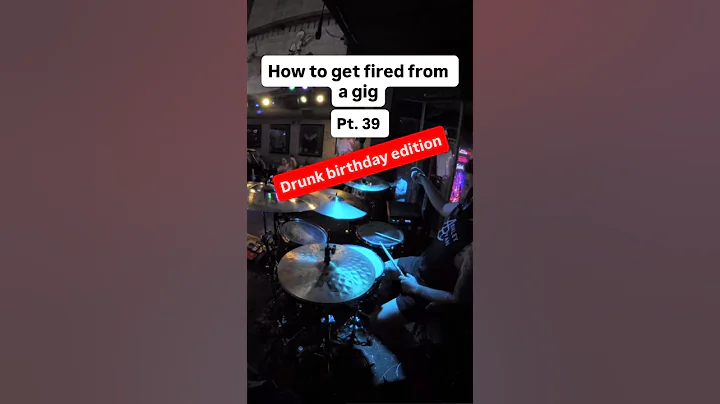 How to get fired from a gig Pt. 39 #drums #drummer #band #prank #fail ￼