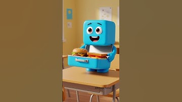 🤣 Hungry Cube vs Sandwich | Funny 3D Animation🤣 #Shorts #Hungry Cube vs Sandwich #ai