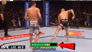 Nick Diaz's momentum bar increasing vs GSP