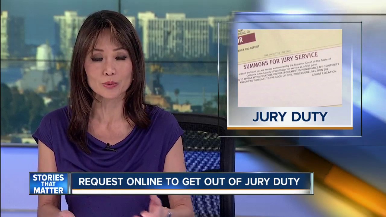 Get out of jury duty through online form YouTube