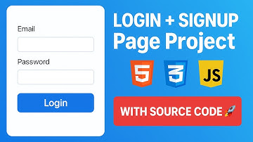 Login and Signup Page using HTML CSS and JavaScript in Hindi | Beginner Project With Source Code