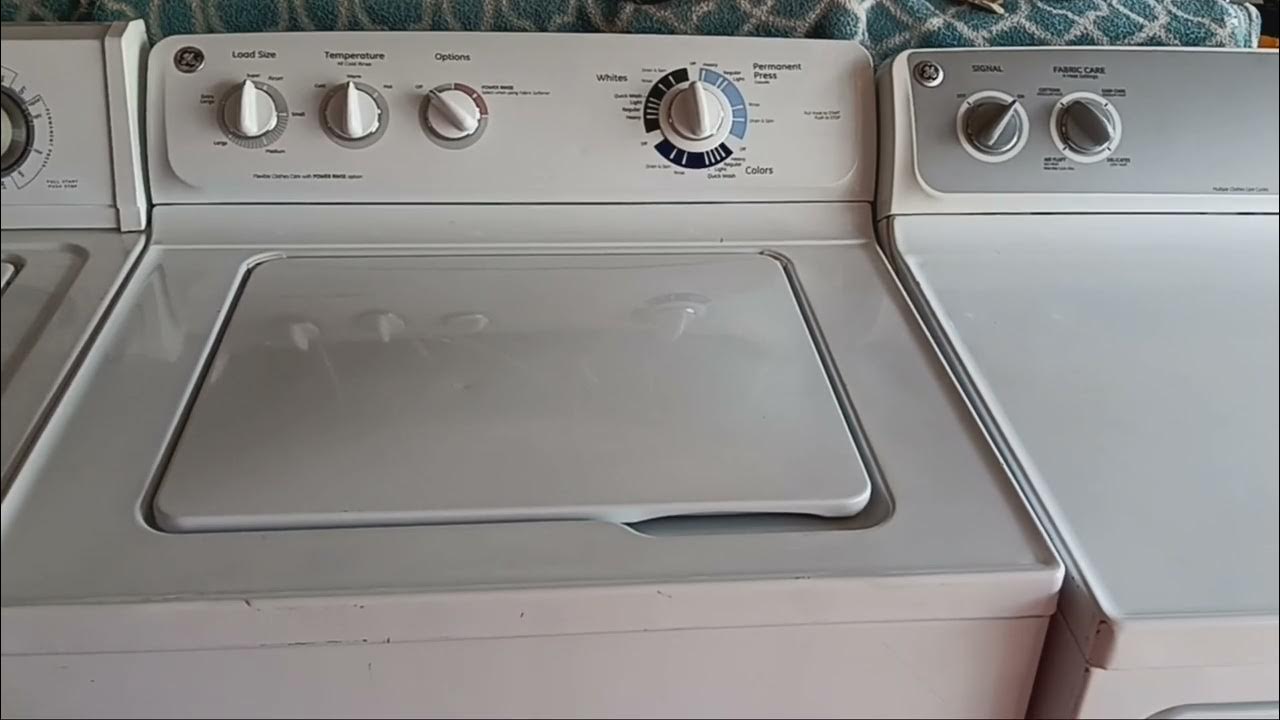 Reviewing GE Hydrowave Washer Dryer Set YouTube
