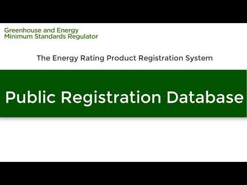Public Registration Database