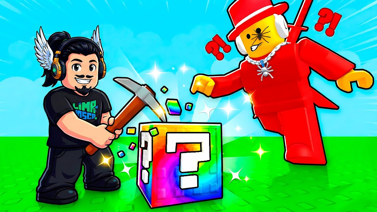 😱 SÓ DROPOU BRAINROT SECRETO nos LUCKY BLOCKS! | ⛏️ Quebre um Bloco da Sorte! - ROBLOX