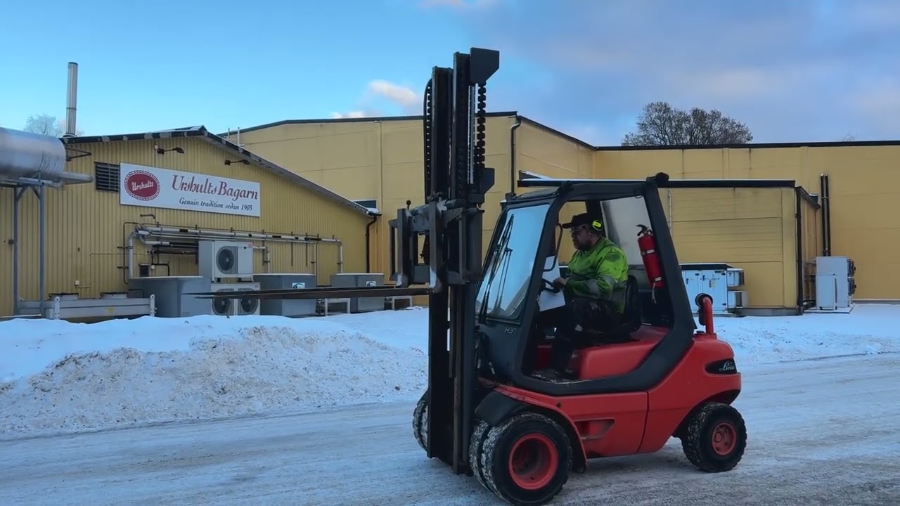 Gaffeltruck  Linde H30D med dubbelmontage 