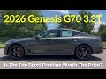 2026 Genesis G70 Sport Prestige: Best Value Sports Sedan?