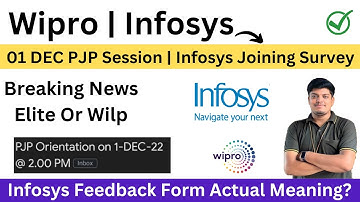 Wipro PJP Session 01 Dec 2022 | Elite | Wilp | Infosys Joining Dates Mail ? | Feedback Form