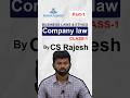 📚 Company Law Basics – Part 1 | By CS Rajesh | Ramesh Academy  #cmapoint  #CompanyLaw #rameshacademy
