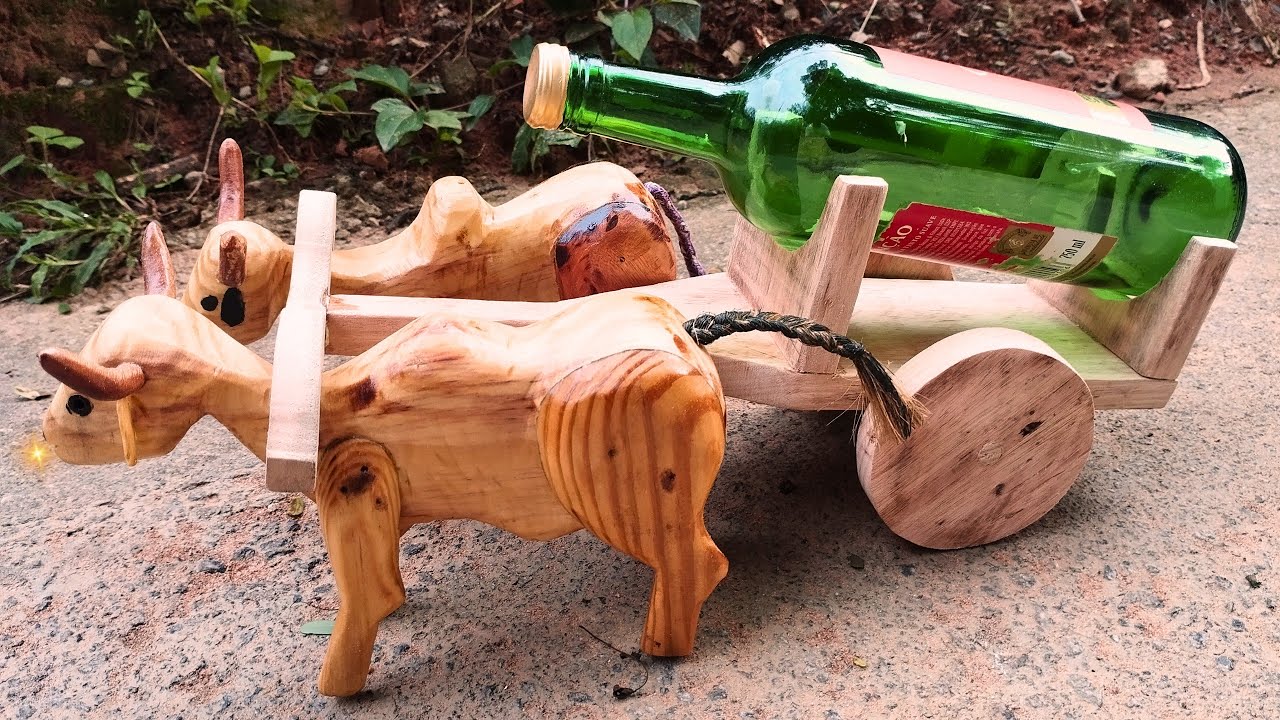 Como fazer um carro de boi para usar como adega