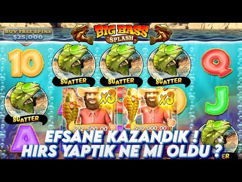 🎁 SLOT OYUNLARI 🐟 BIG BASS SPLASH EFSANE KAZANDIK SONRA HIRS YAPTIK NE Mİ OLDU ?