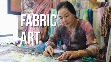 Fabric art/ Độc đáo tranh cắt vải của họa sĩ Trần Thanh Thục