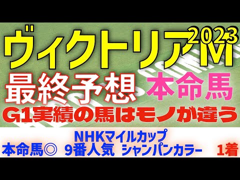 【ヴィクトリアマイル2023】最終予想　G1実績のある馬を狙う。本命馬は？【競馬予想】