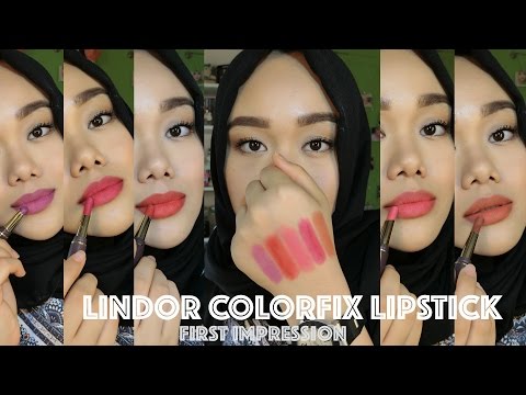 Lindor Colorfix Lipstick | First Impression | MakeupbyFatya. 