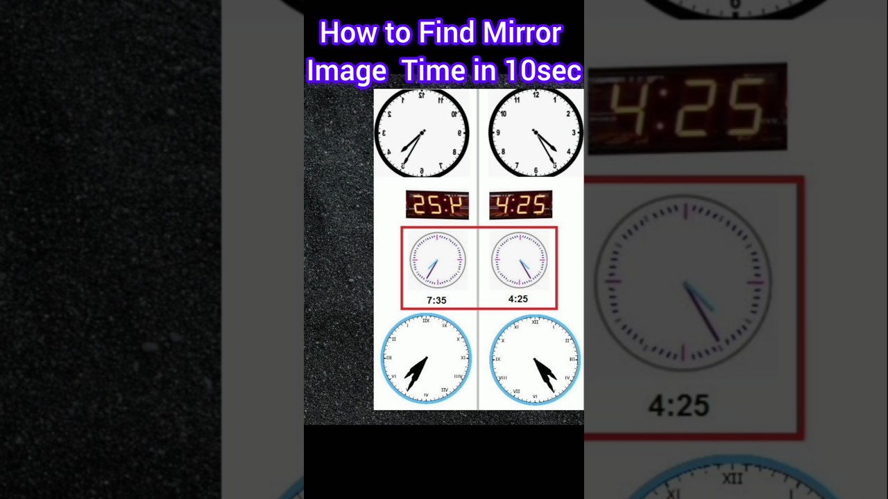 How to Find a Mirror Image in 10 sec #mirrorimage #time #schoolscience