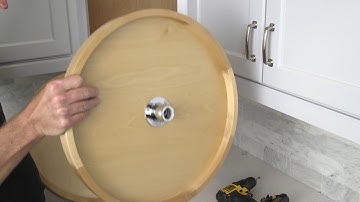 Hardware Resources Round Wood Lazy Susan Installation