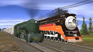 Exciting Trainz Race: SP GS4 Daylight Vs. SAR 520 (Viewer’s Request)