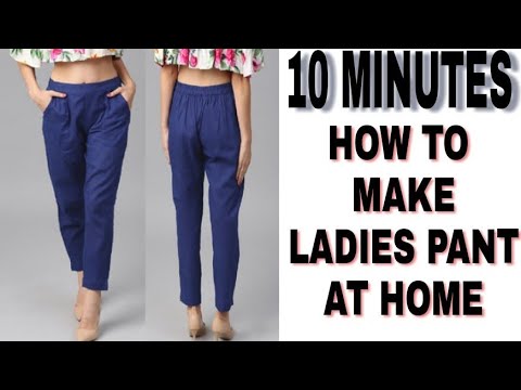 Ladies Pant Cutting And Stitching/Women pant/Women Trouser/Cigarette ...