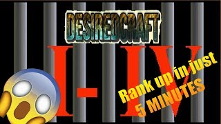 DesiredCraft Jail: How to Rankup (I-IV) in 5 MINUTES!!