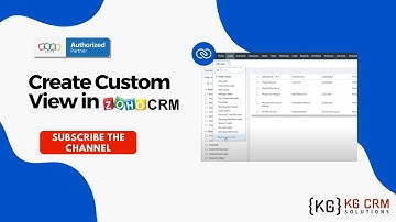 Create Custom View in Zoho CRM | KG CRM Solutions