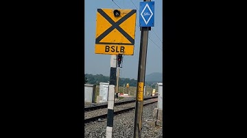 BSLB board#block section limit board #indian railway shine board