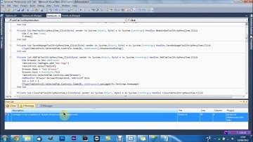 Visual Basic 2008/2010 Advanced Webbrowser With Tabs - Part 3: Settings
