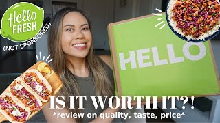 2022 HELLO FRESH REVIEW *NOT SPONSORED* | unboxing, cook with me, taste test & tips for saving money