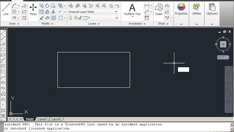 Rotate the rectangle 45 degrees using the point (720, 470) as base point. Save the drawing.