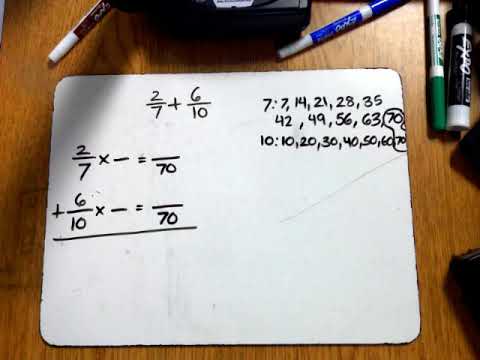 2/7 + 6/10 Standard Algorithm