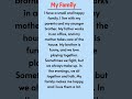 "My Family Story || Learn English the Easy Way! ❤️ 🔥"