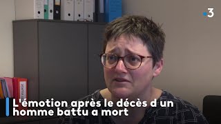 L'émotion après le décès d un homme battu a mort image