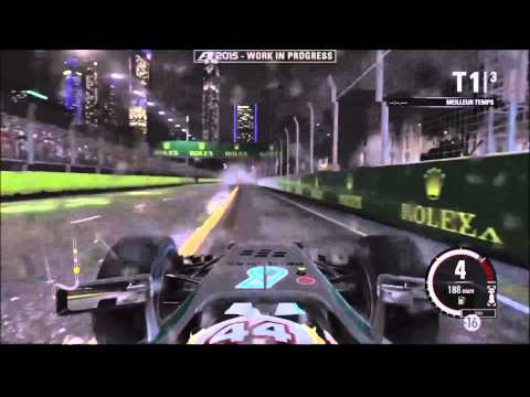 F1 2015 Gameplay - F1 2015 Leaked Singapore Gameplay