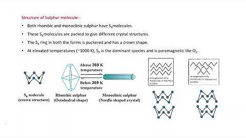 Chemistry 12 p Block Elements# Ozone- Preparation, properties and Uses # Allotropes of Sulphur-α & β