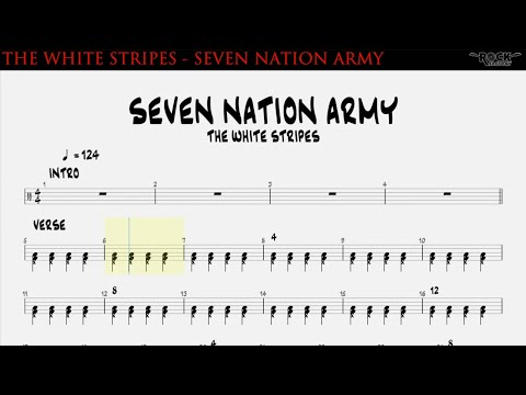 white stripes seven nation army tab