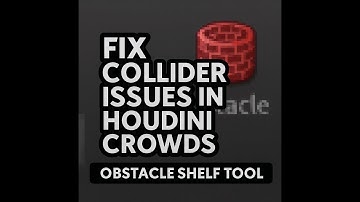 1) Introduction to Crowds: Avoiding Obstacles in Houdini 20.5 | Fix Collider Issues