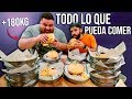 PUEDO COMER MÁS QUE el HOMBRE MÁS FUERTE de ESPAÑA (si PIERDO ME AFEITO LA BARBA) *RETO DE COMIDA*