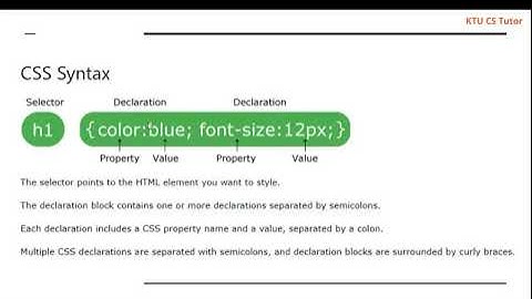 KTU CS368 Web Technologies|S6 CS|Module 3 Part 2|CSS levels, selectors with example
