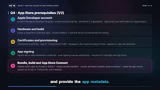 App Store Prerequisites & Generating a Release IPA | React Native Interview (16.3)