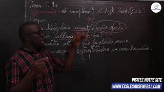 Cours - CM1- Français : Grammaire / Le Complément d'Objet Direct (COD)  /M. Guèye