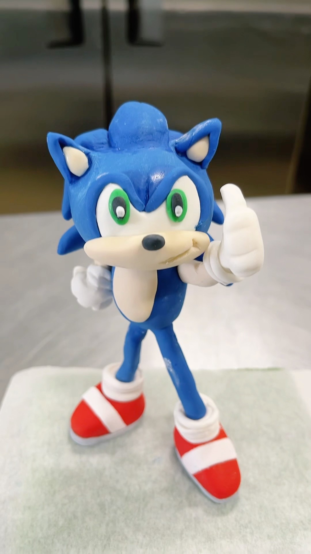 MAKING A 3D SONIC THE HEDGEHOG CAKE TOPPER #learn #howto #art #easy #decoration #character #sonic