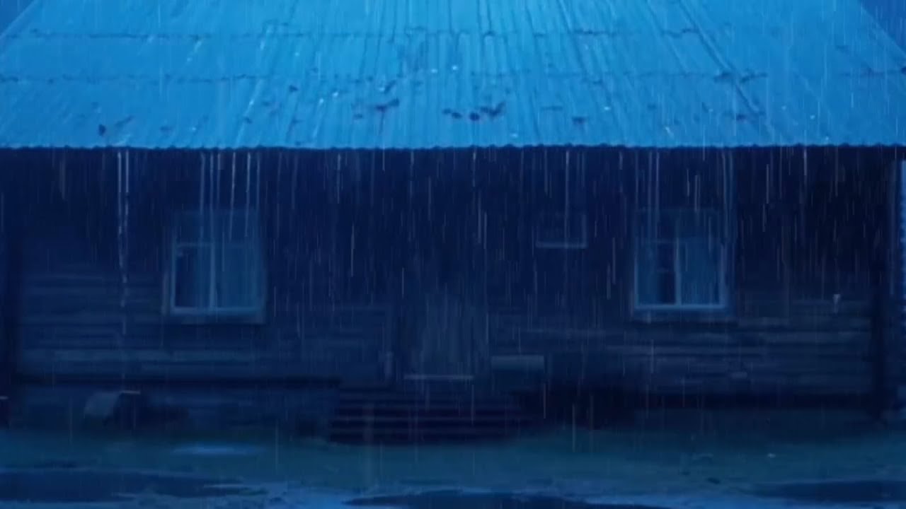 🌧️ **Heavy Rain on Roof at Night | Deep Sleep Sounds, Relaxing Rain Ambience (Live)**