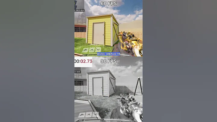 90 FPS VS 60 FPS | COD Mobile #shorts